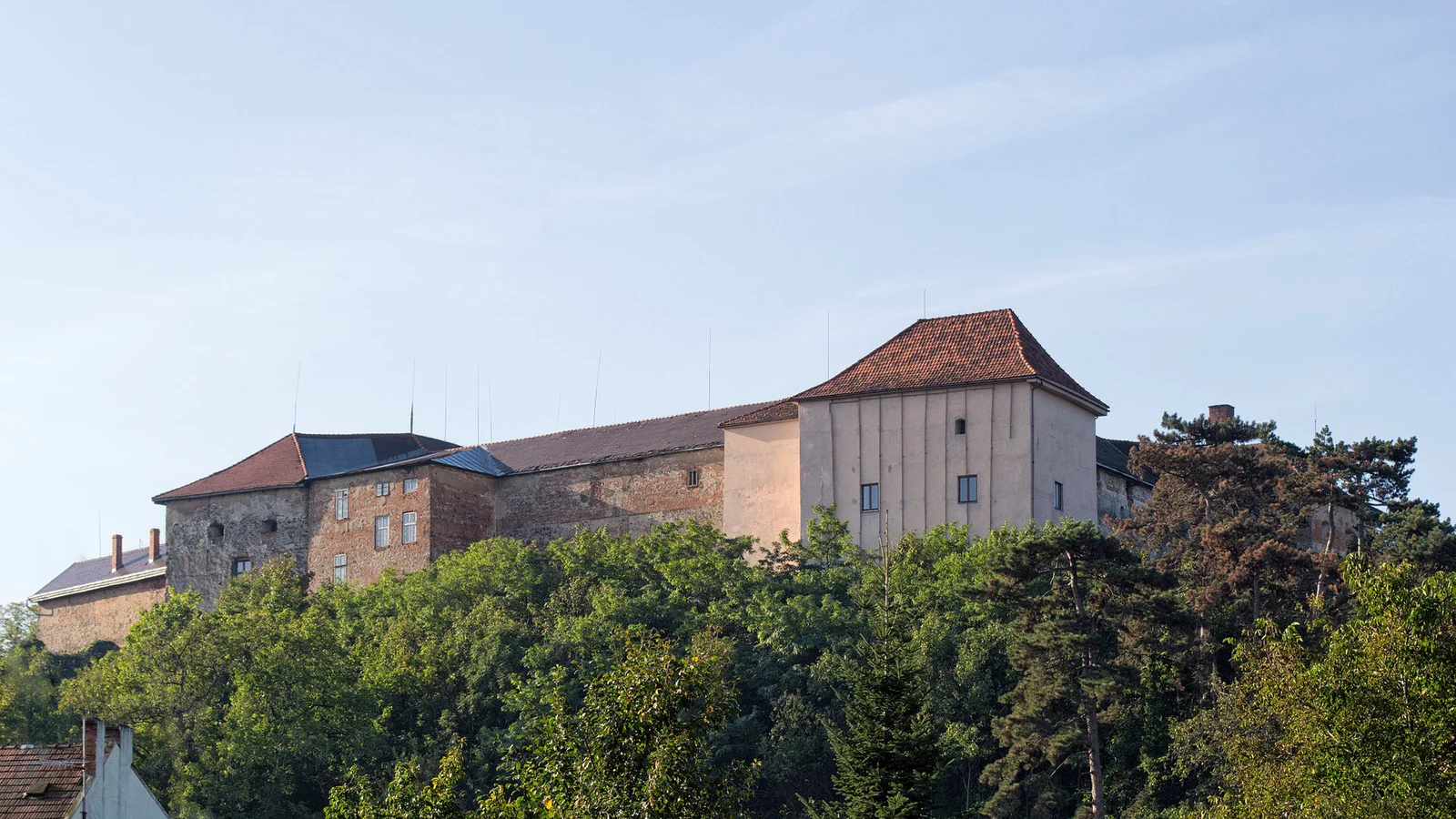 Užhorodský hrad nad mestom