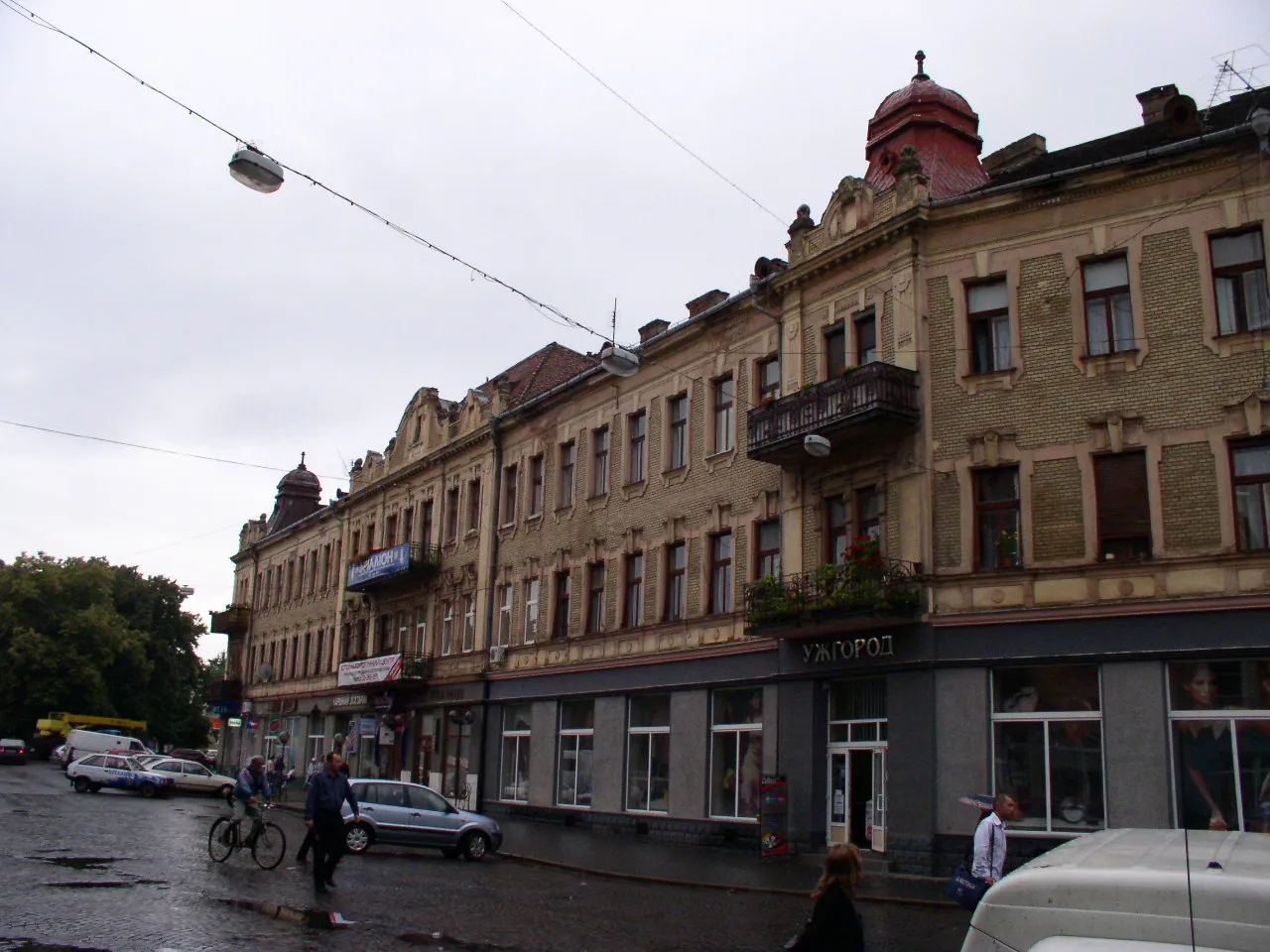 Historické uličky centra Užhorodu